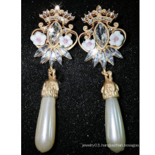 Fashion Big Pearl New model Fancy Earrings For Party Girls